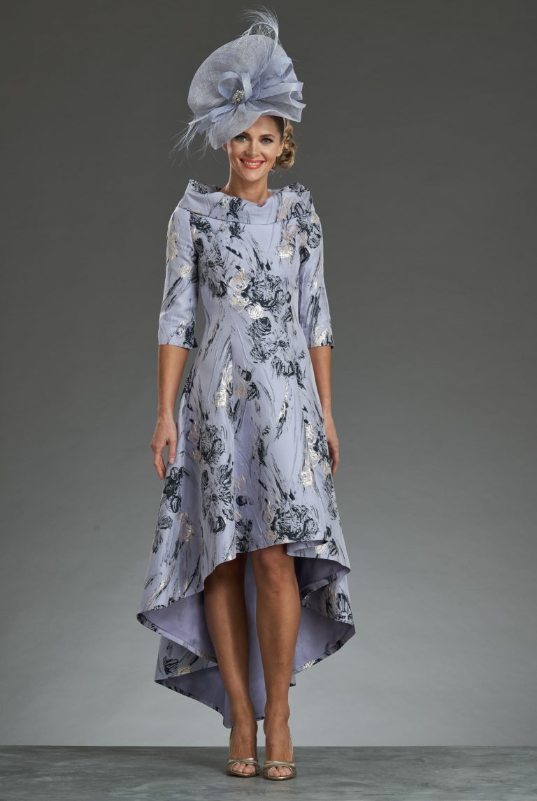 Dipped hem dress with sleeves. 17128 - Catherines of Partick