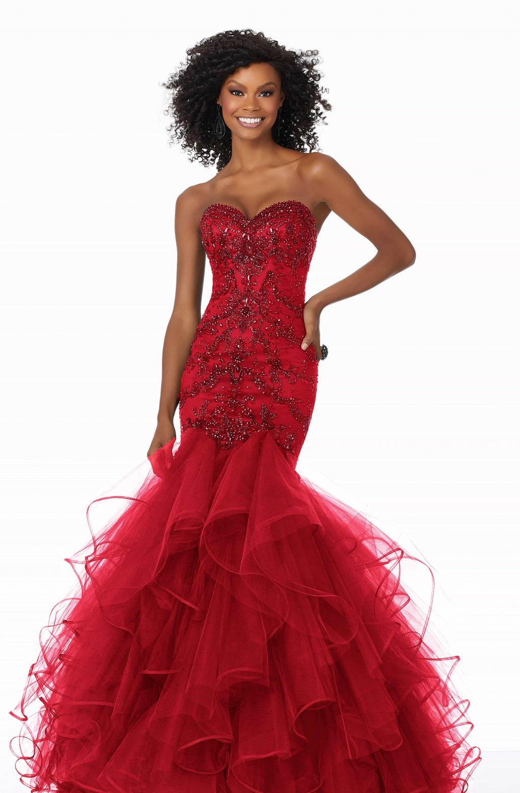 Full length strapless fishtail gown: 57882 - Catherines of Partick
