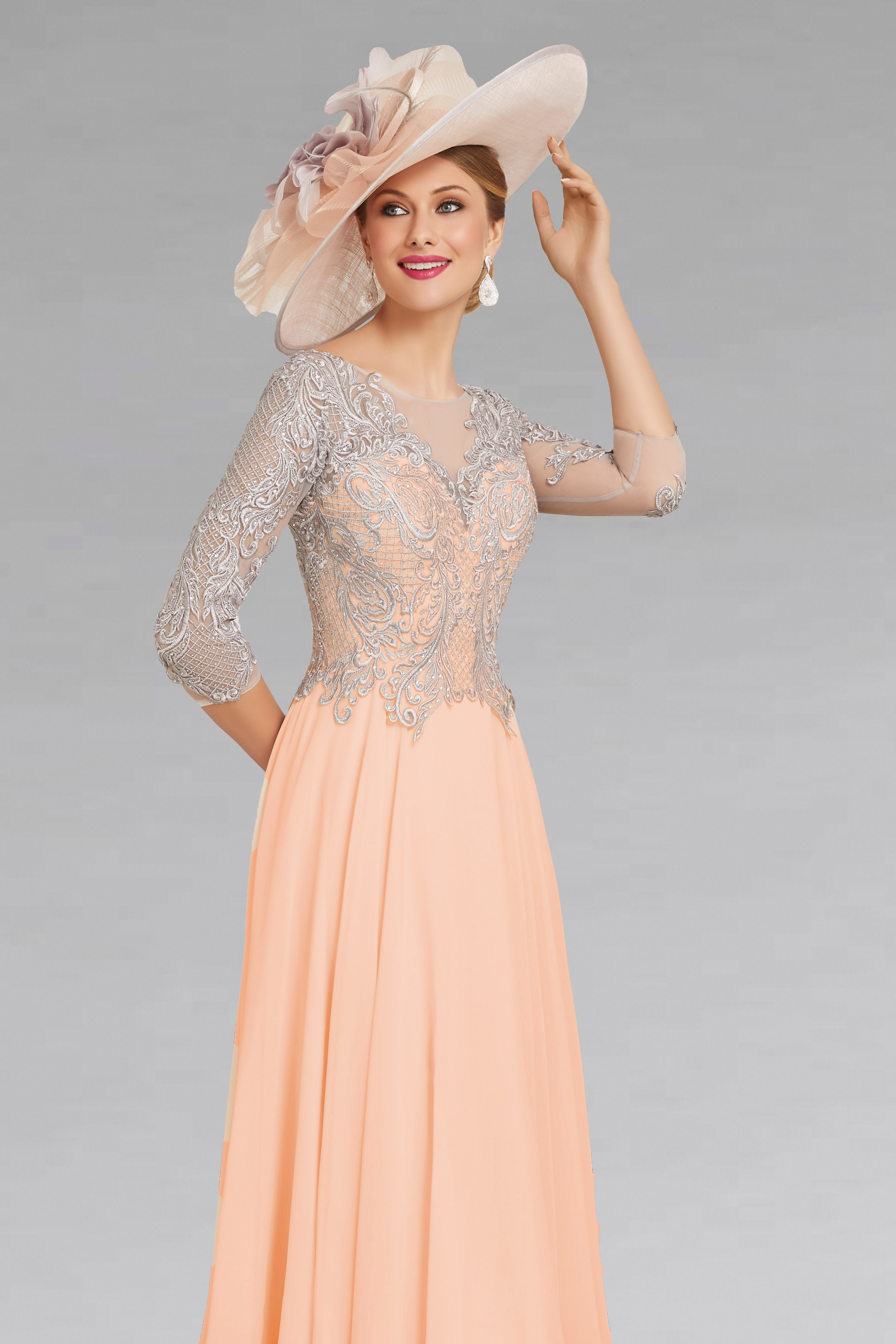 Colors Dress 3101 Size 4 Hot Pink A Line Chiffon Pageant Dress Cape Ma –  Glass Slipper Formals