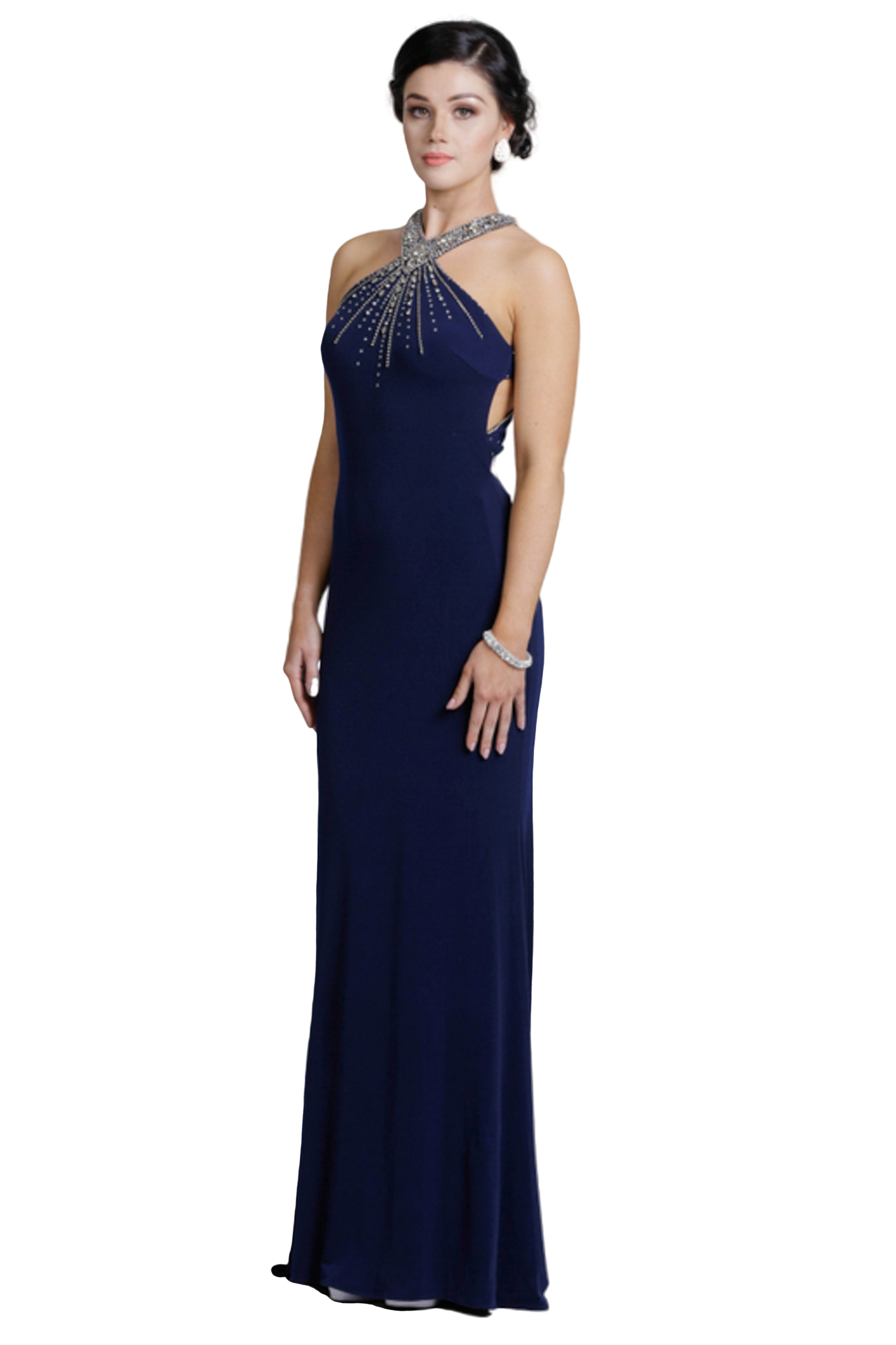 Halter Neck Long Evening Dress Dresses Images 2022