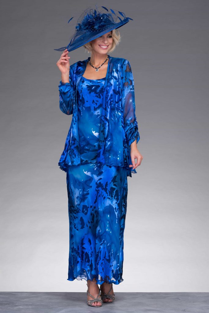 Floaty dress and matching jacket. 395-396-247 - Catherines of Partick