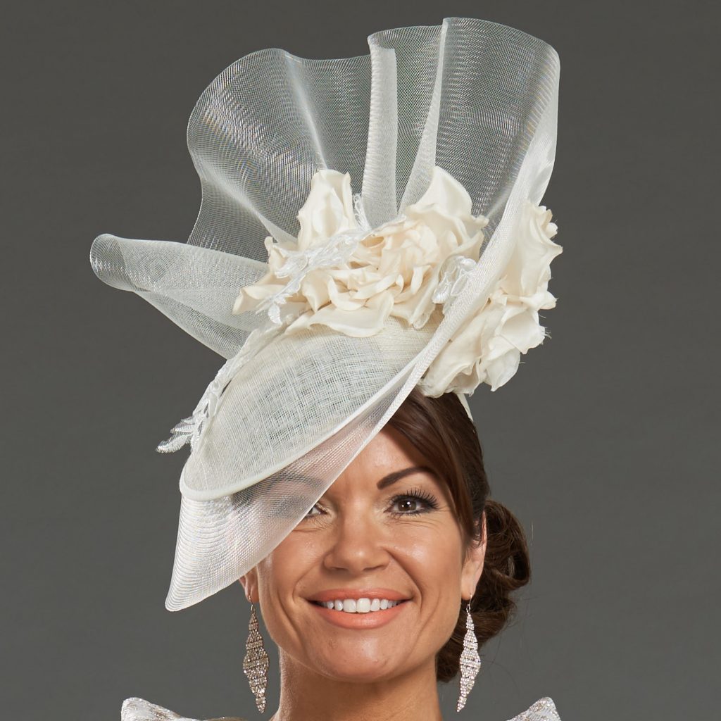 Hatinator with floral details. 9017