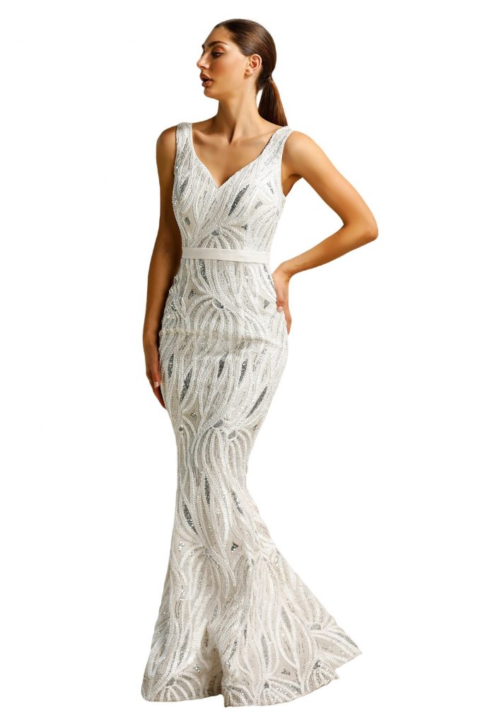 full length sequin gown