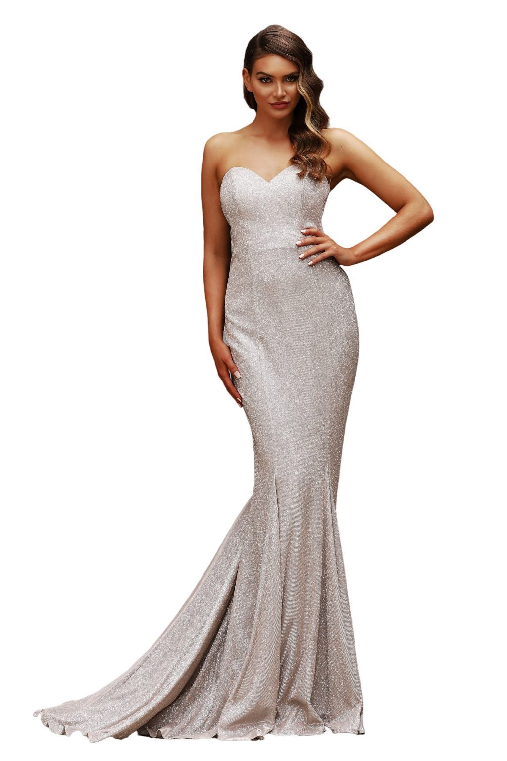 Full length sweetheart style dress.  JX7892