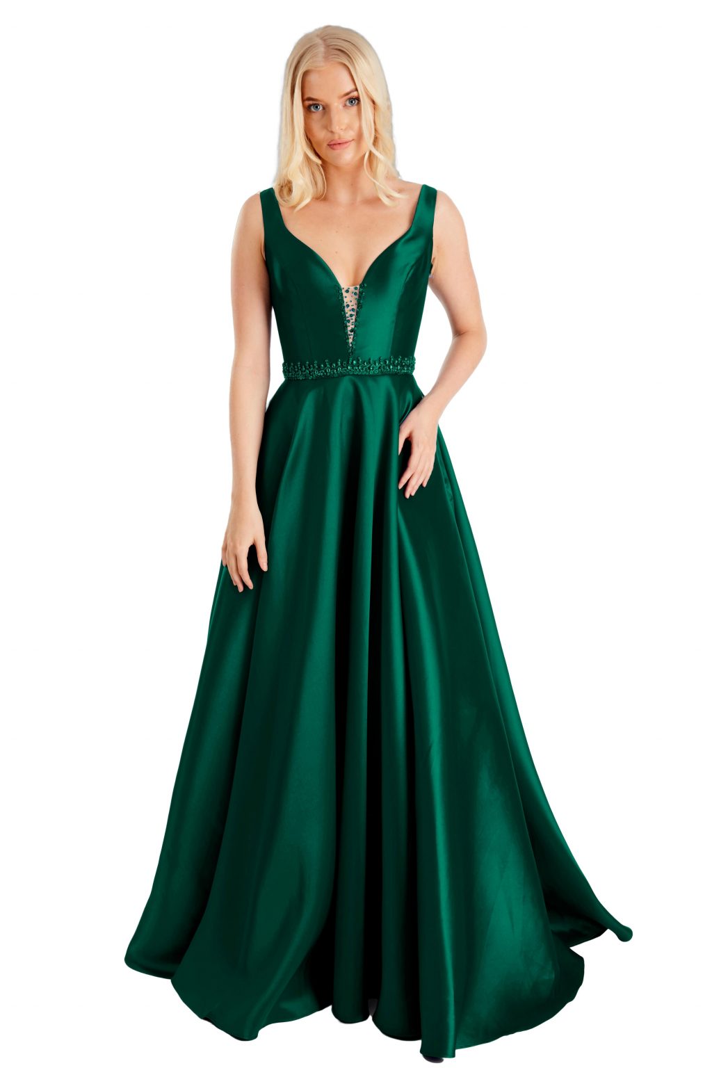 Full length dress with corset back.  Suvi size 18 only