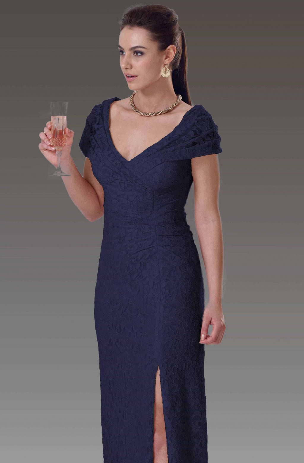 Full length lace dress VO0505 Catherines of Partick