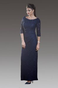 Full Length Sheer Long Sleeved Dress. 5G1C2 - Catherines of Partick