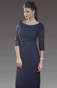 Full length dress with sleeves. VO8707 - Catherines of Partick