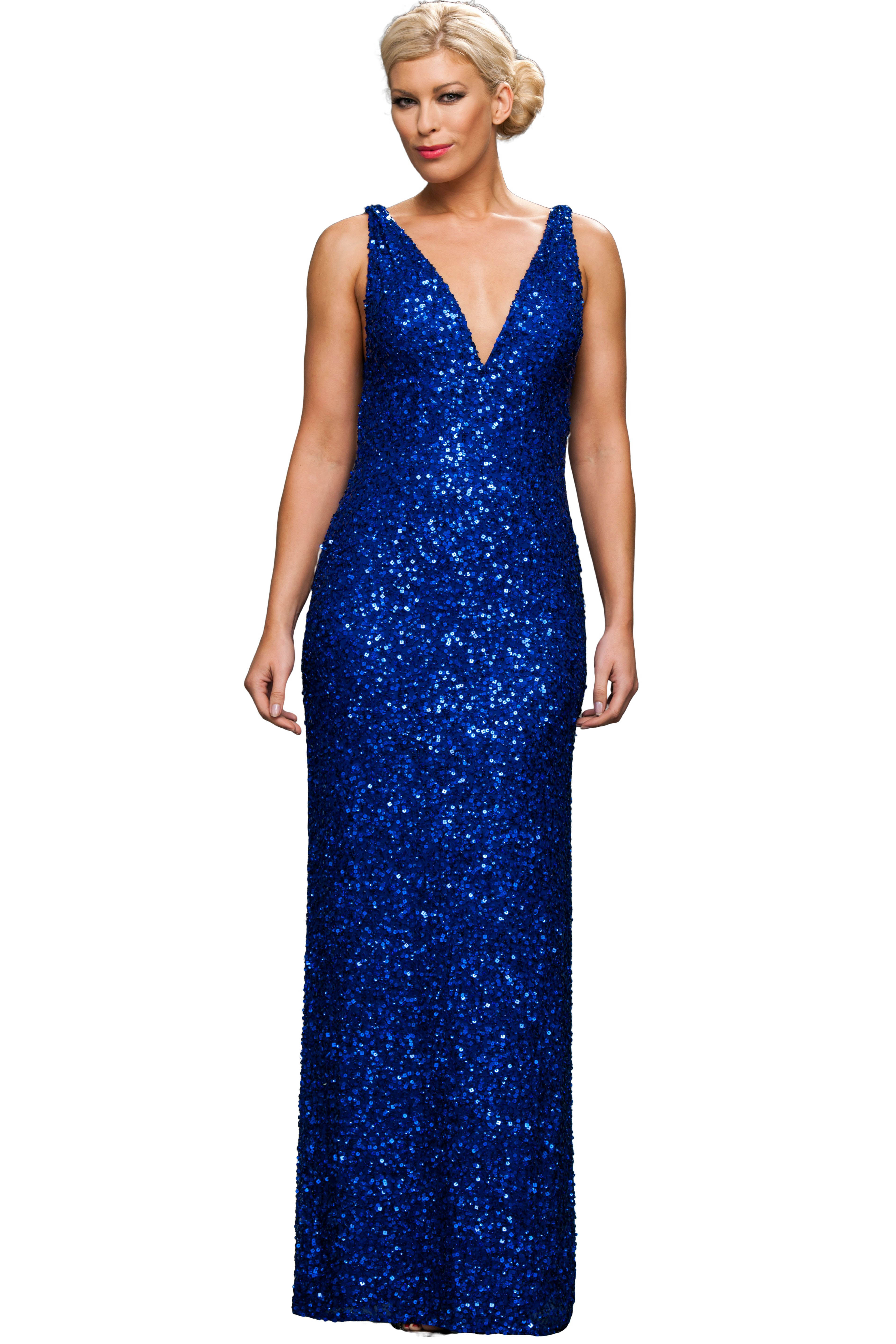 Shop Bariano Lou Lou Glitter V Neck Gown | Miss Savage – Miss Savage Fashion