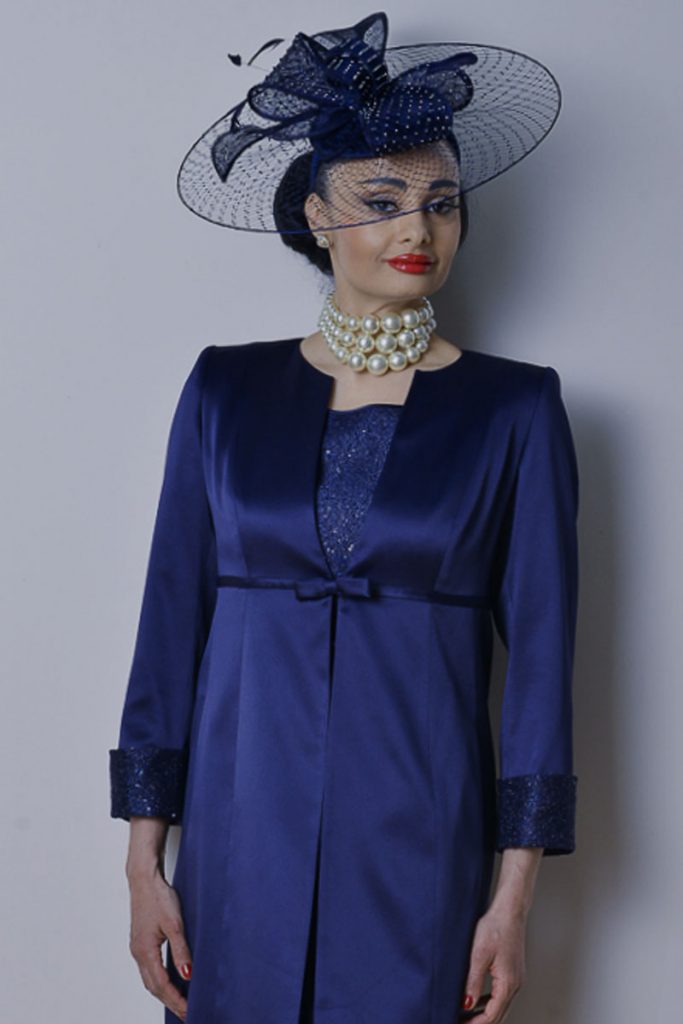 navy coat dress