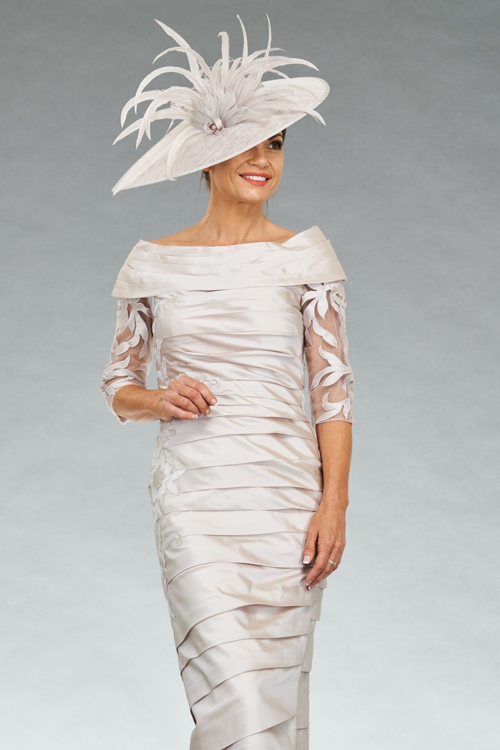 Full length dress with sleeves.  IR4989L