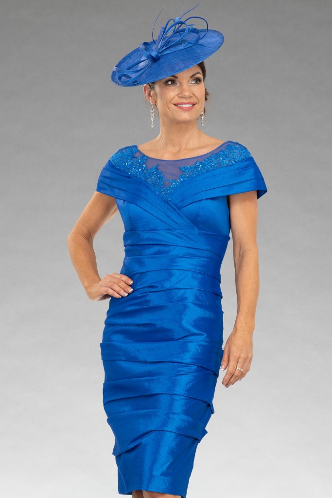 electric blue mother of the bride dresses