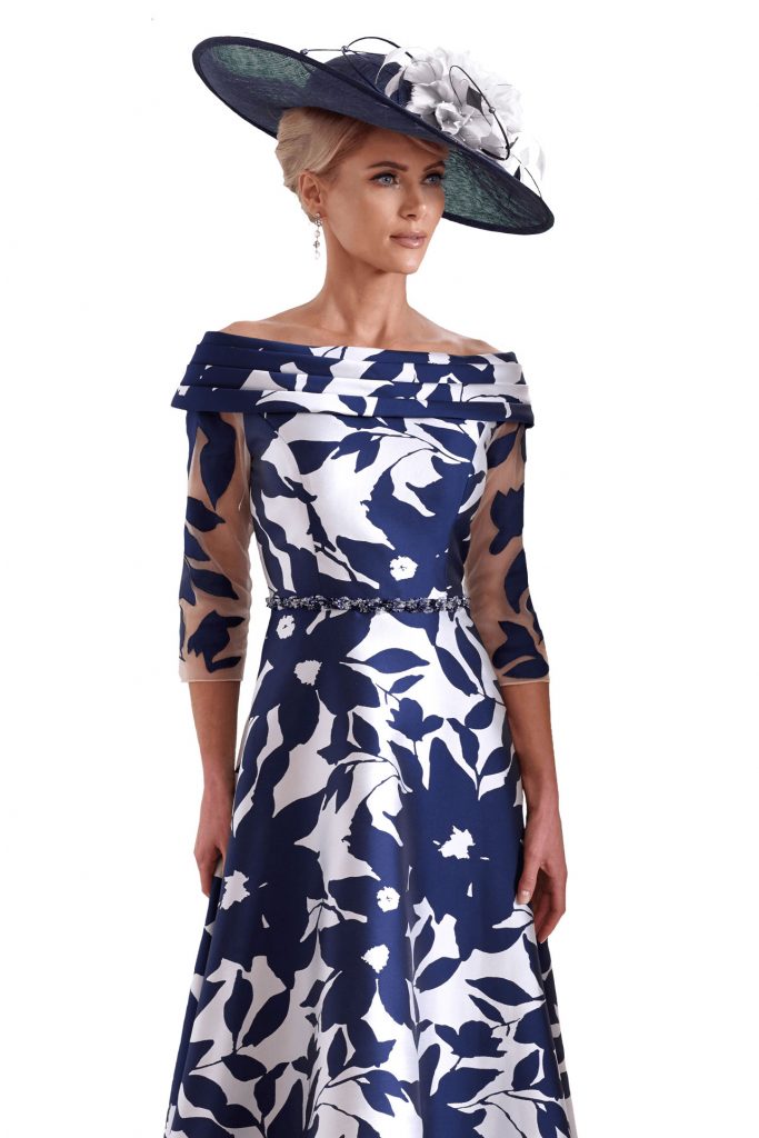 navy blue mother of the bride hats