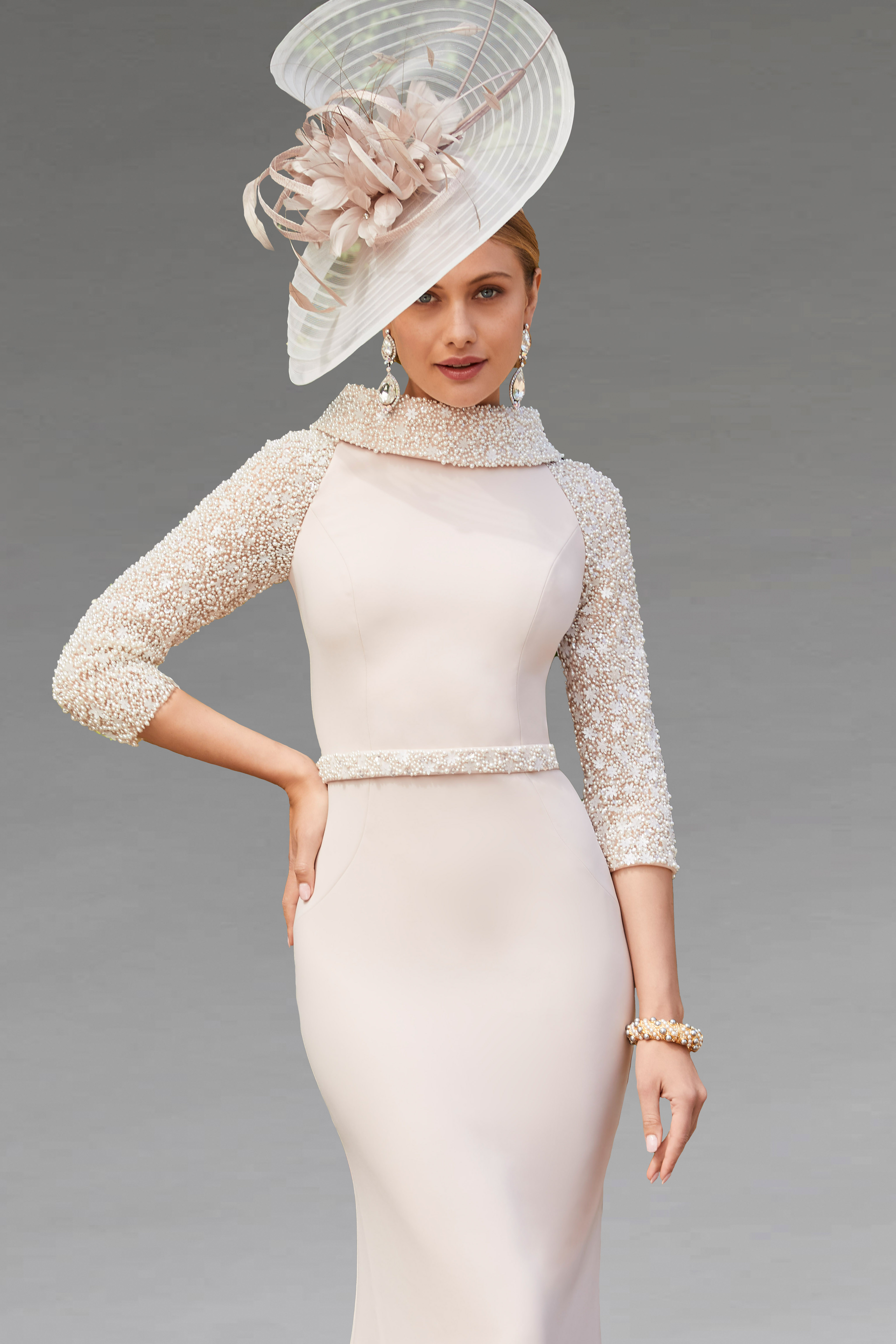Buy J Kara Women's 3/4 Sleeve Beaded Gown, Teal/Multi, 8 at Amazon.in