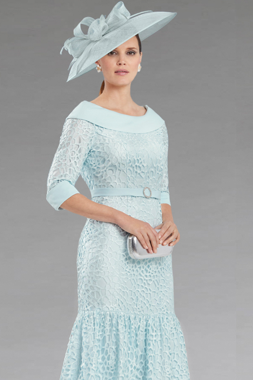 Lace Dress With Sleeves. 71074 size 18 only - Catherines of Partick