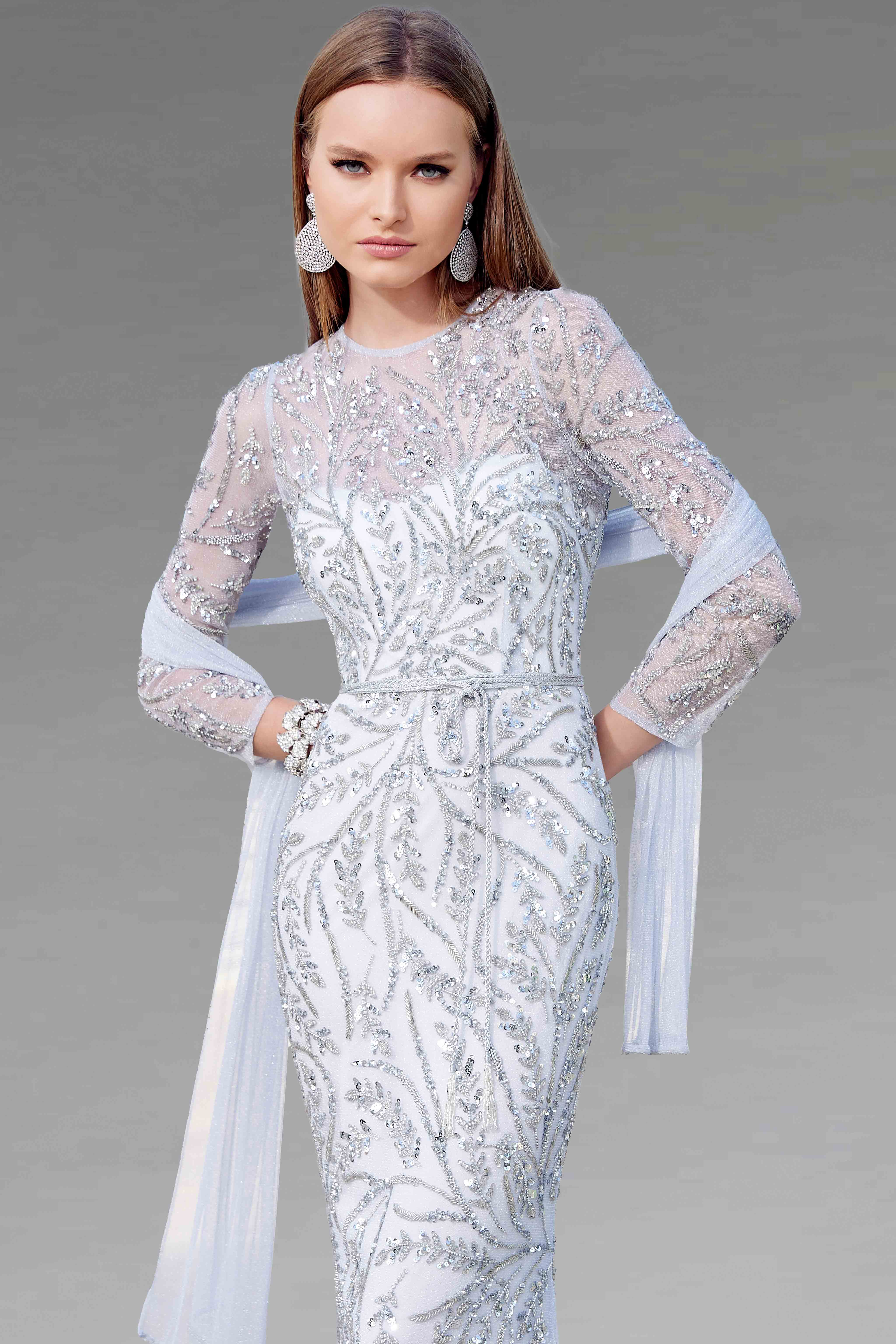 Long Embellished Evening Gown – Walone LLC