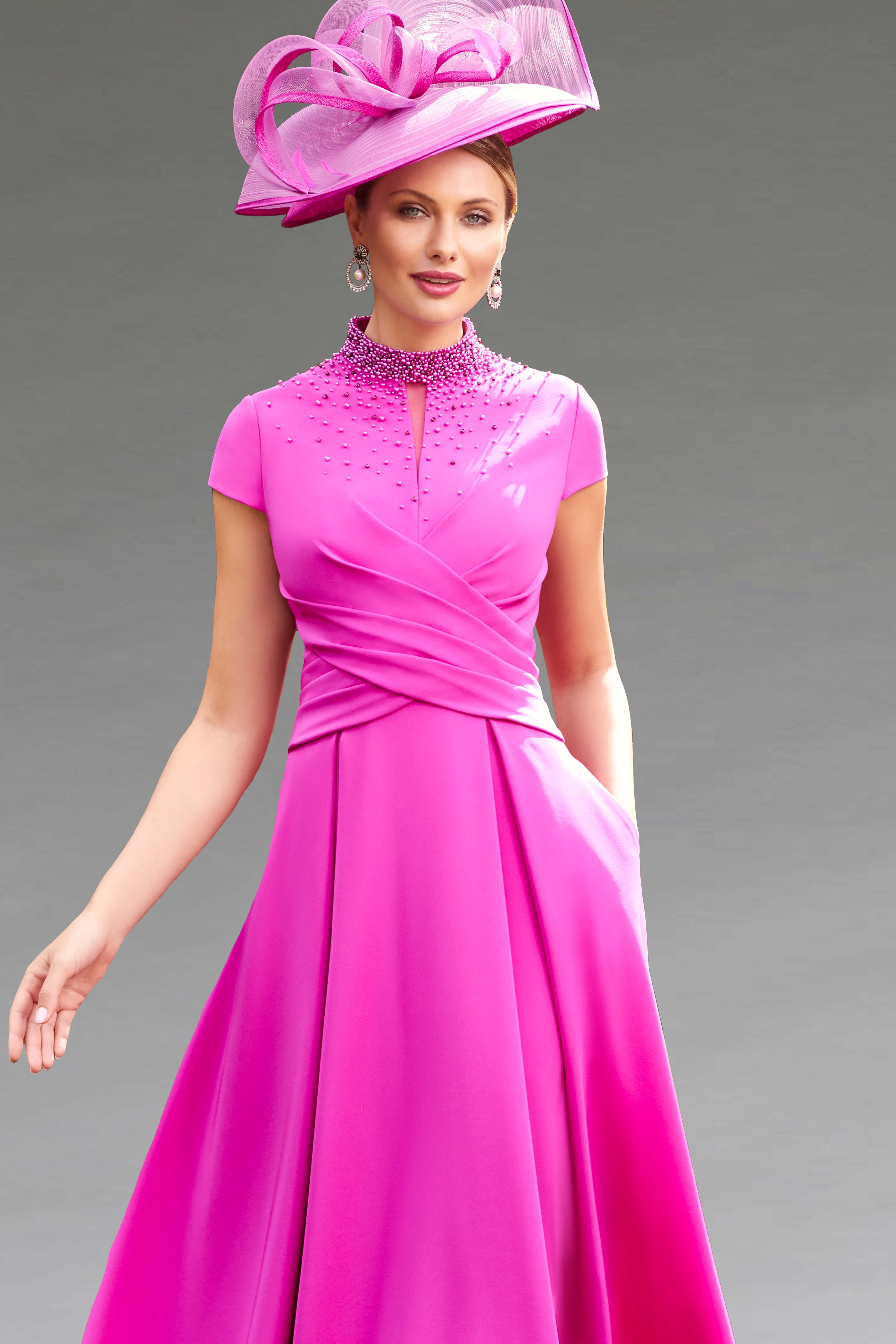 Pink mid length outlet dress