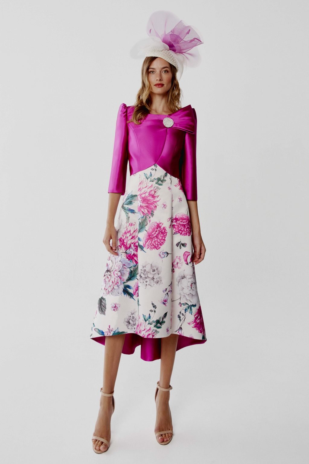 A Line Floral Dress with Jacket. 2520 - Image 2