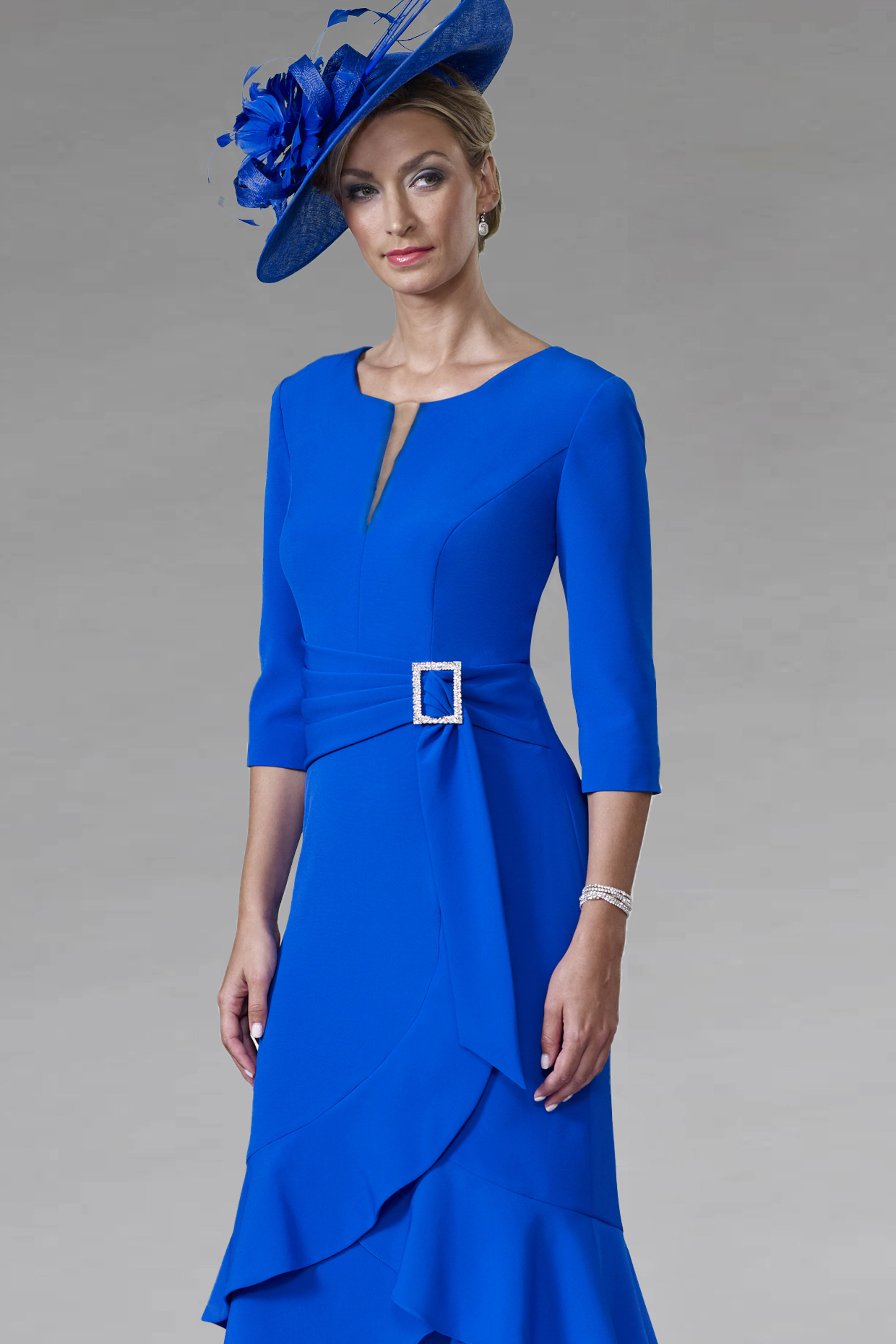 Mid Length Dress with Sleeves. VO0811 - Catherines of Partick