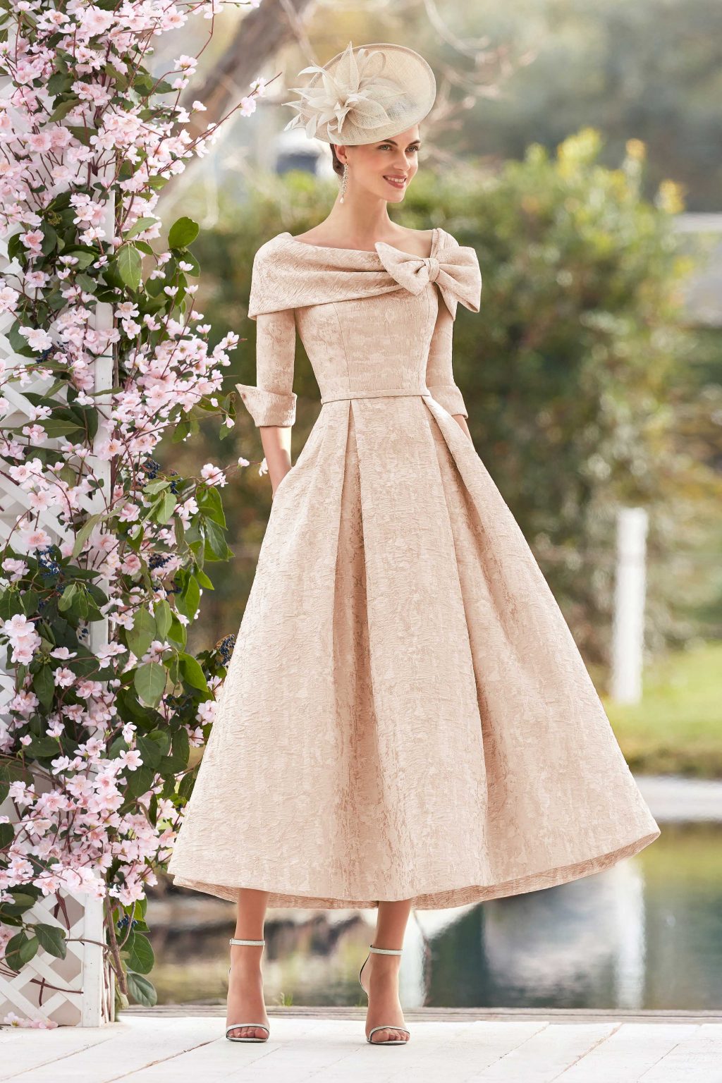 Off The Shoulder Dress With Full Skirt.  4G888 - Image 2