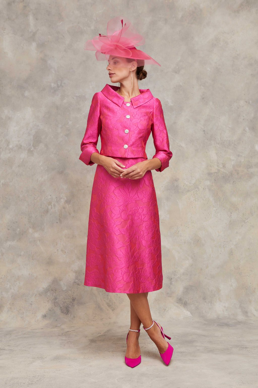 Mid Length Dress with Matching Jacket.  D167-X47 - Image 2