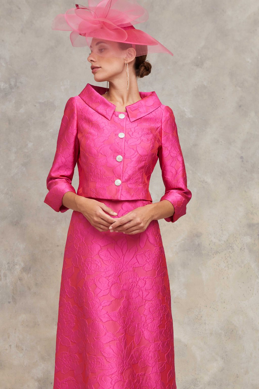 Mid Length Dress with Matching Jacket.  D167-X47