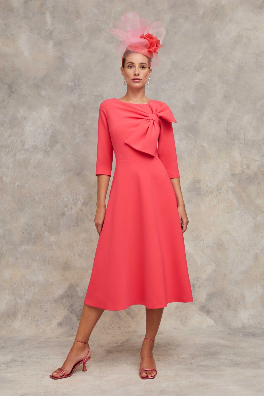 Mid Length A-Line Dress With Sleeves. Picasso - Image 2