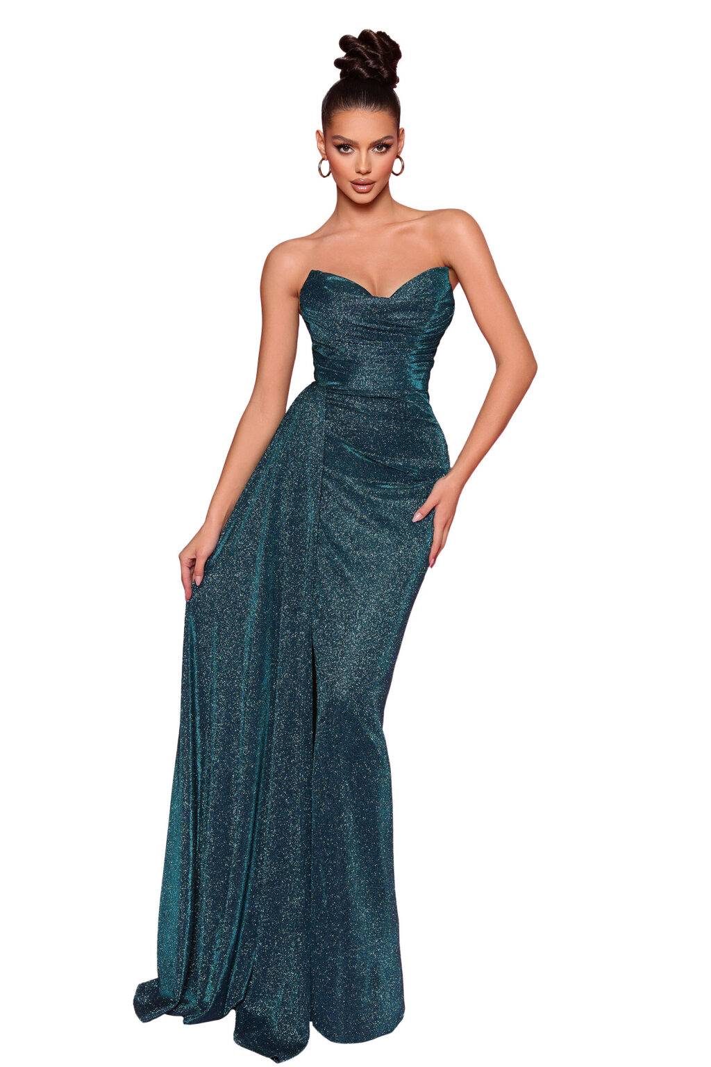 Full Length Dress With Side Split.  NP850