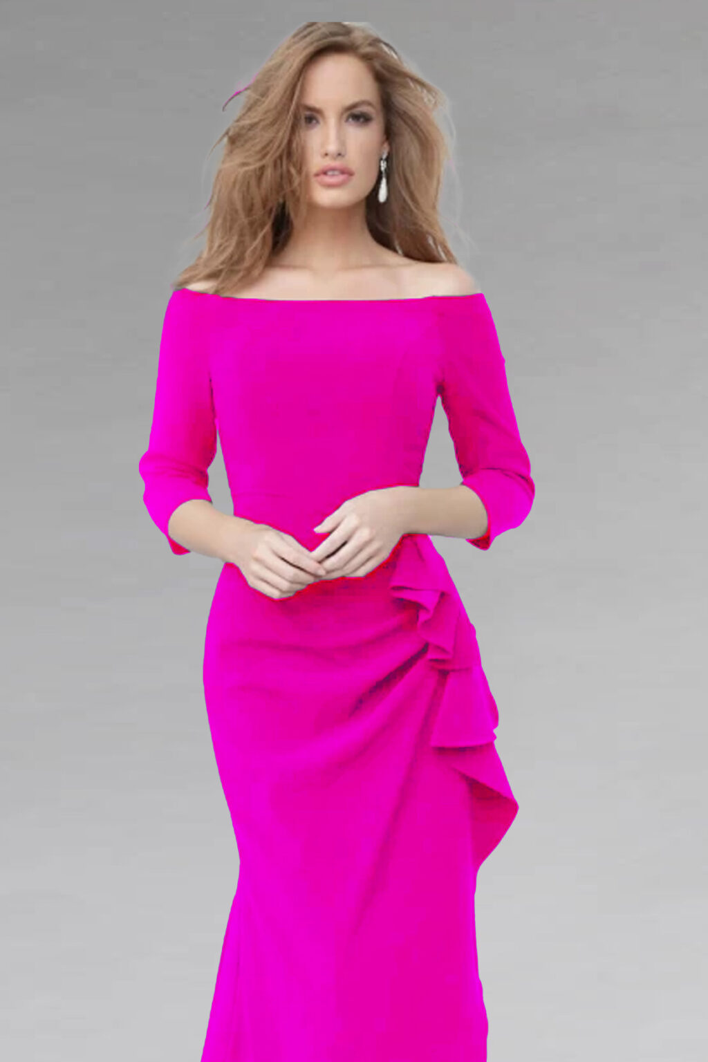 Full Length Dress With Sleeves.  00446