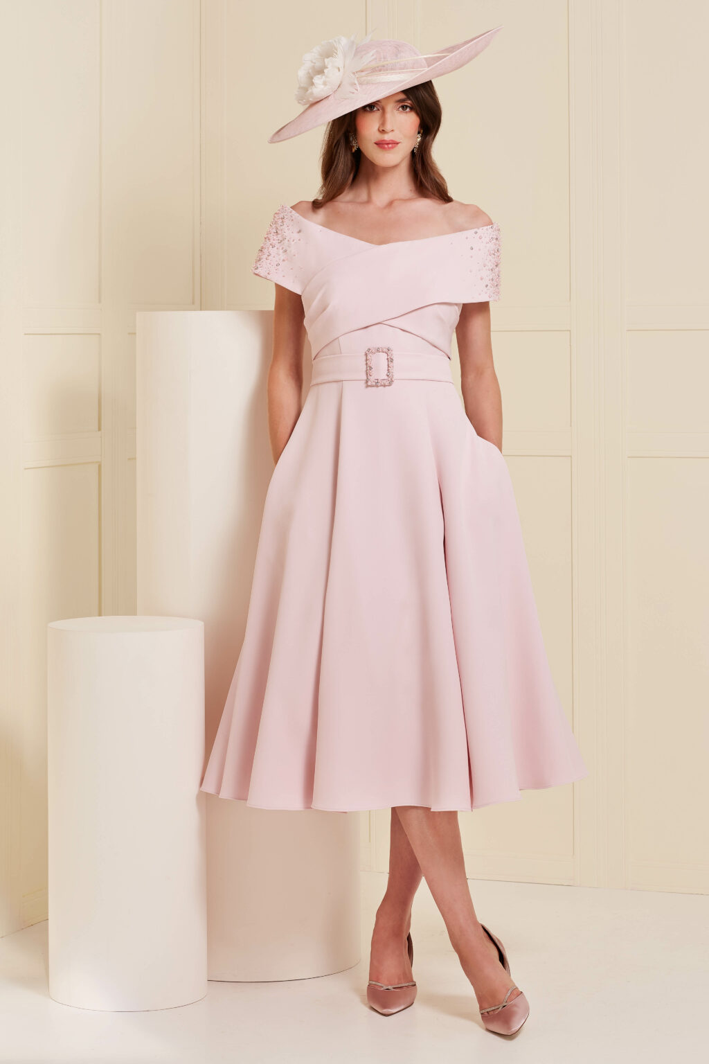 Mid Length Off The Shoulder Dress. 66501 - Image 2