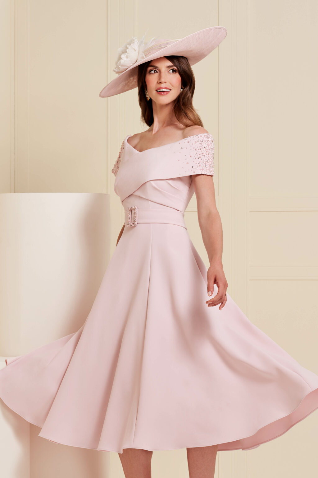 Mid Length Off The Shoulder Dress. 66501 - Image 3
