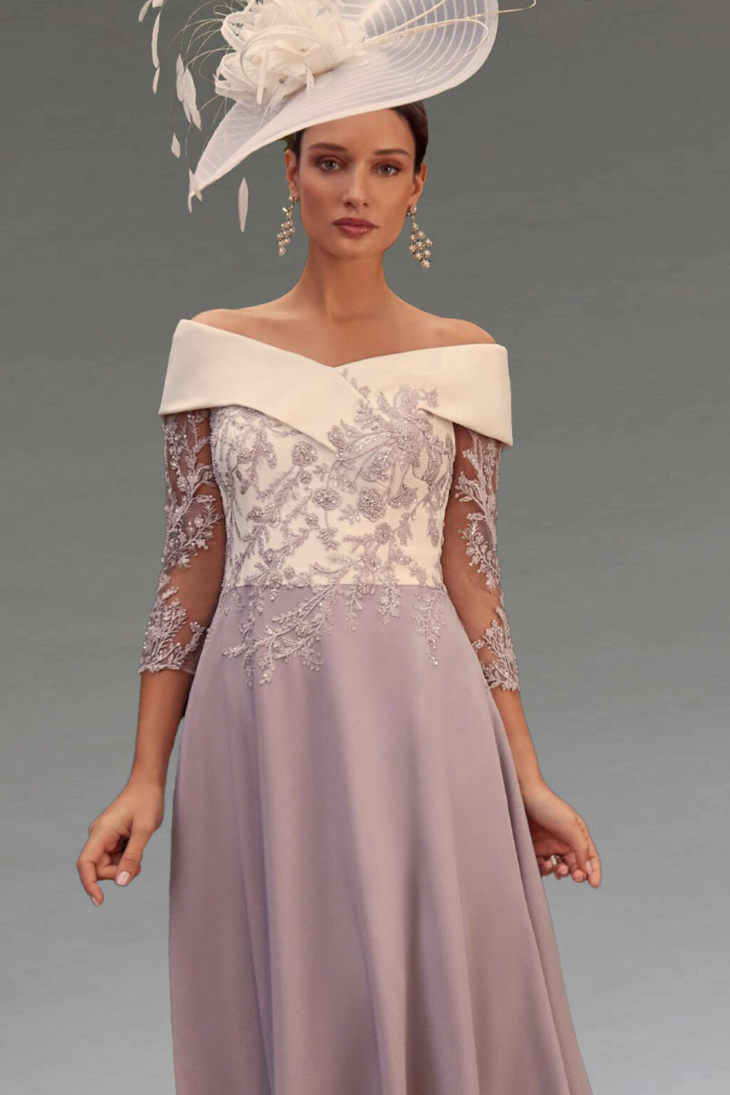 Mid Length Dress With Full Skirt. 992352
