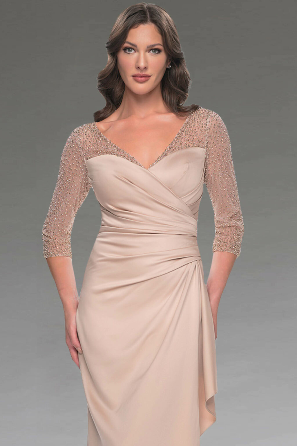Full Length Dress With Sleeves. 68988