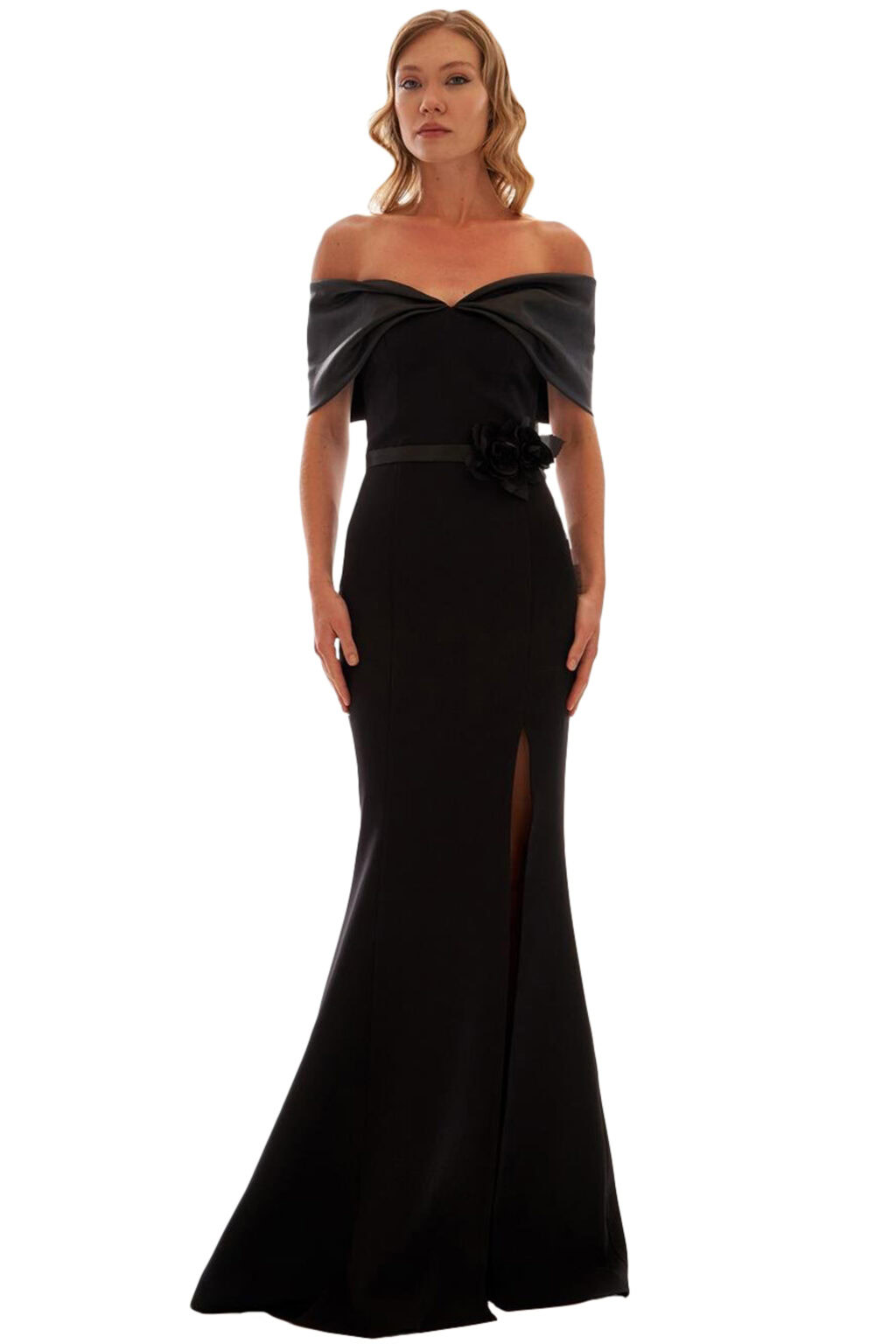 Full Length Off The Shoulder Dress. Luna