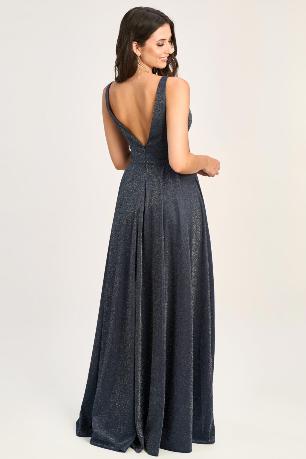 Full Length Dress With V Neck. M26990 - Image 2