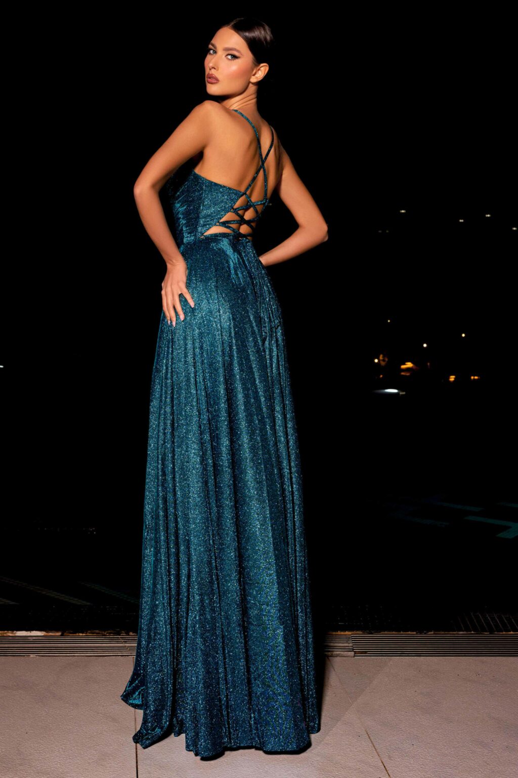 Full Length Dress With Full Skirt. NC7970 - Image 3