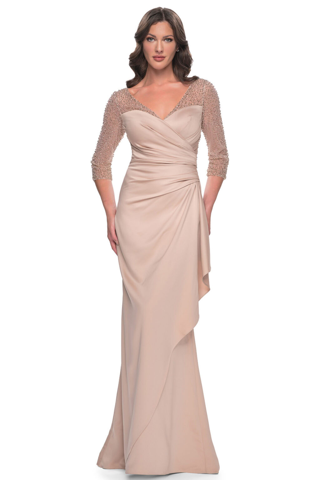 Full Length Dress With Sleeves. 68988 - Image 2