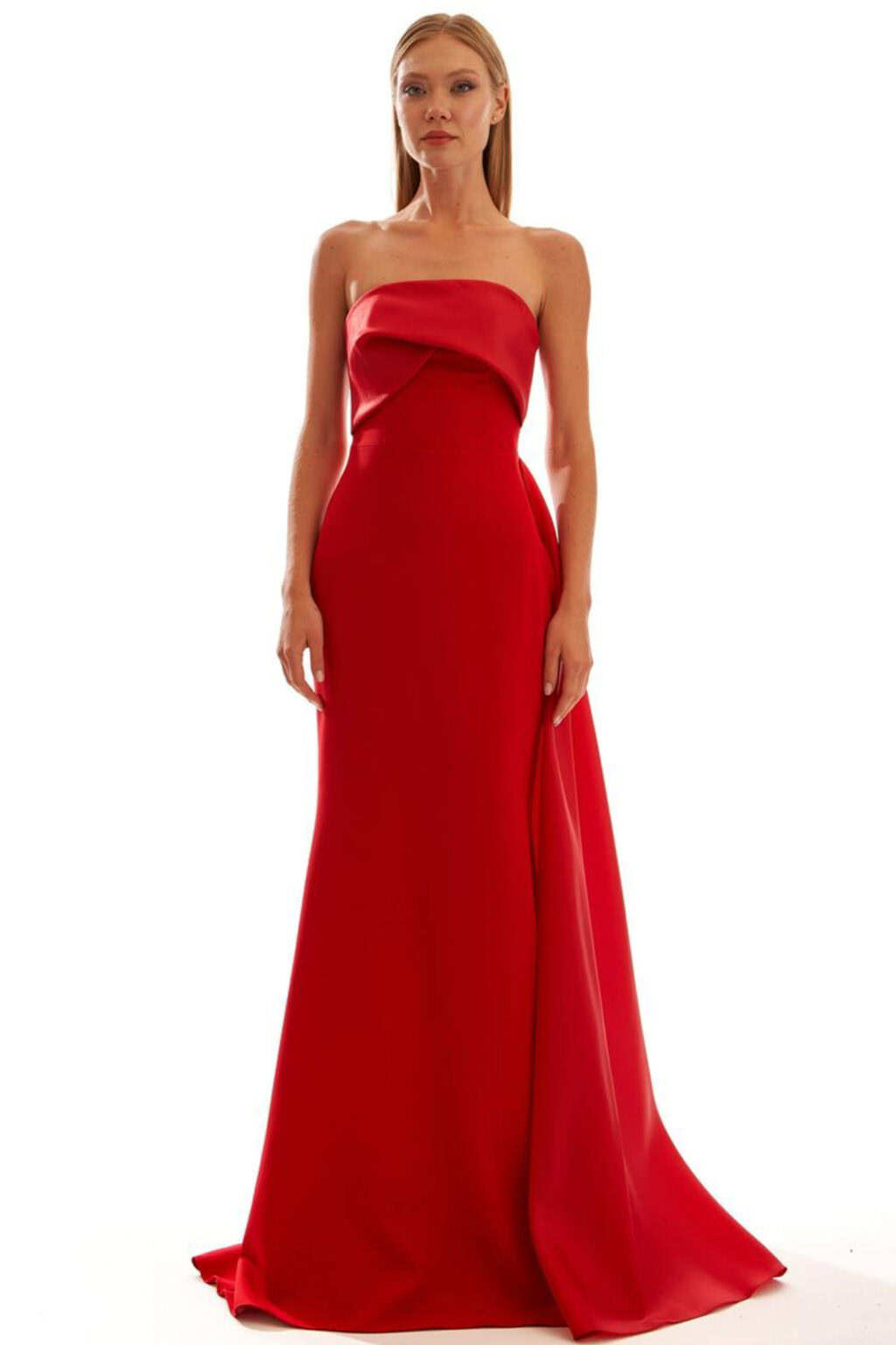 Full Length Dress With  Drape. Celeste - Image 5