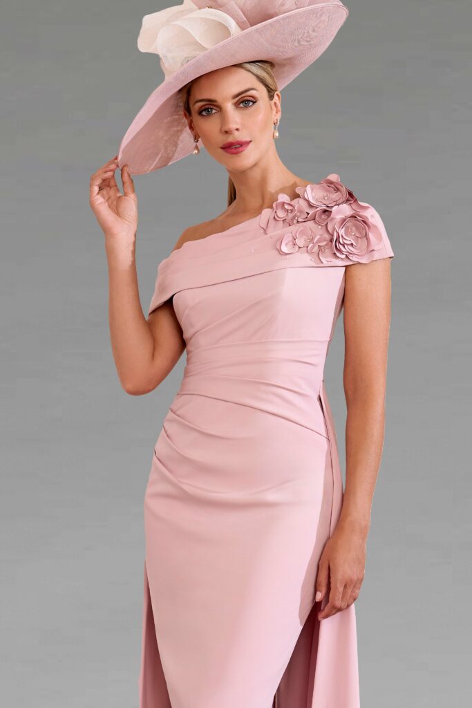 ワンピース Saint Charles Big Collar Dress One Shoulder Dress With Overskirt. 29239. - Catherines of