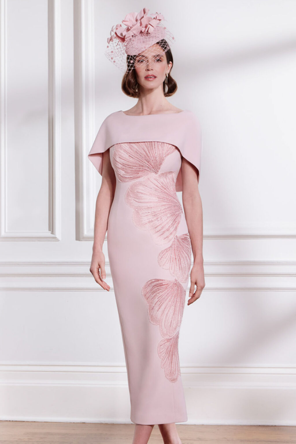 Capelet Detail Pencil Dress. 66701. - Image 2