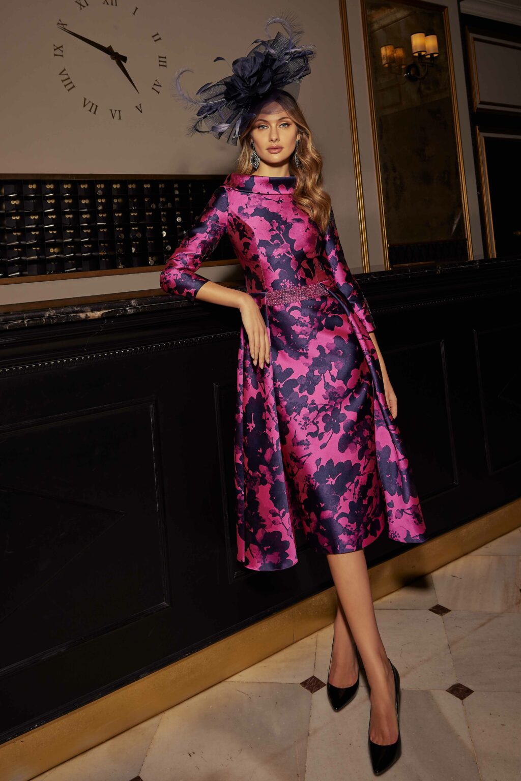 Short Dress With Overskirt & Sleeves. 992518S - Image 2