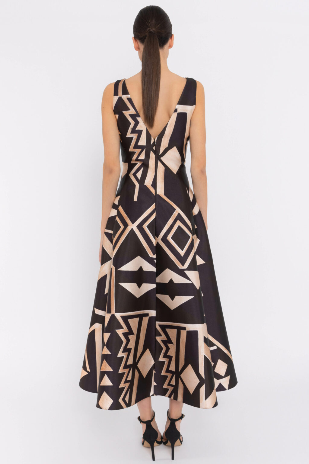 Mid Length Dress With Full Skirt. 52092 - Image 3