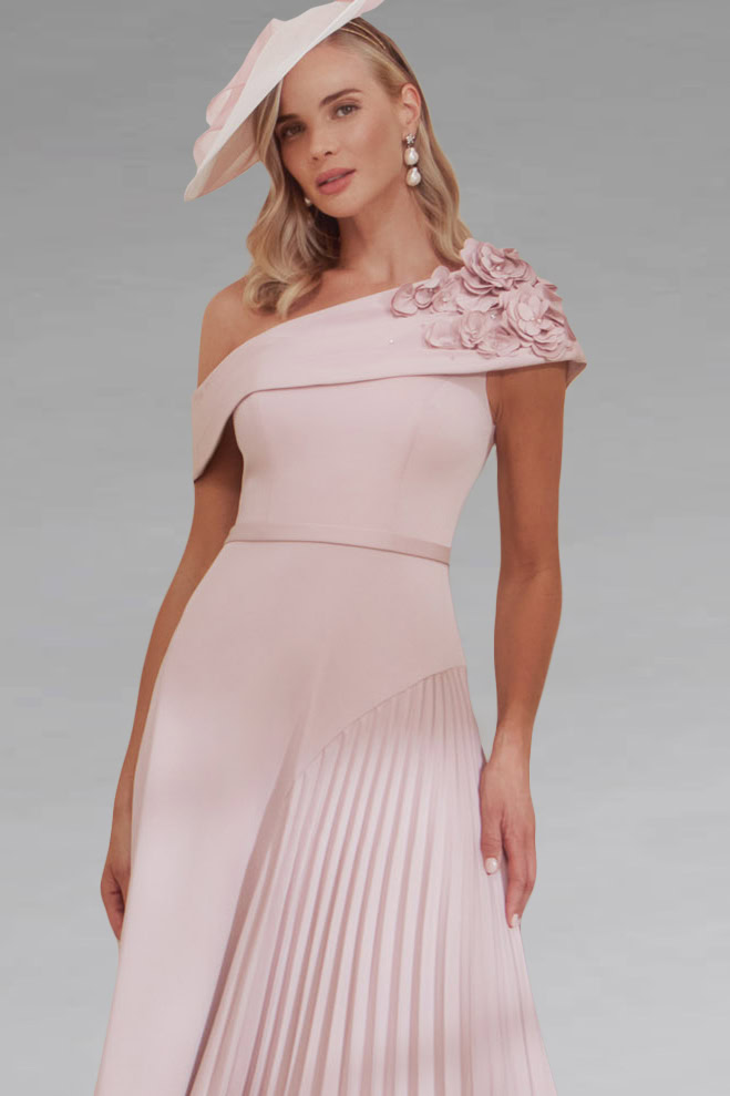 a line dress uk Stunning Maxi A-Line Satin Dress – UME London main image 1