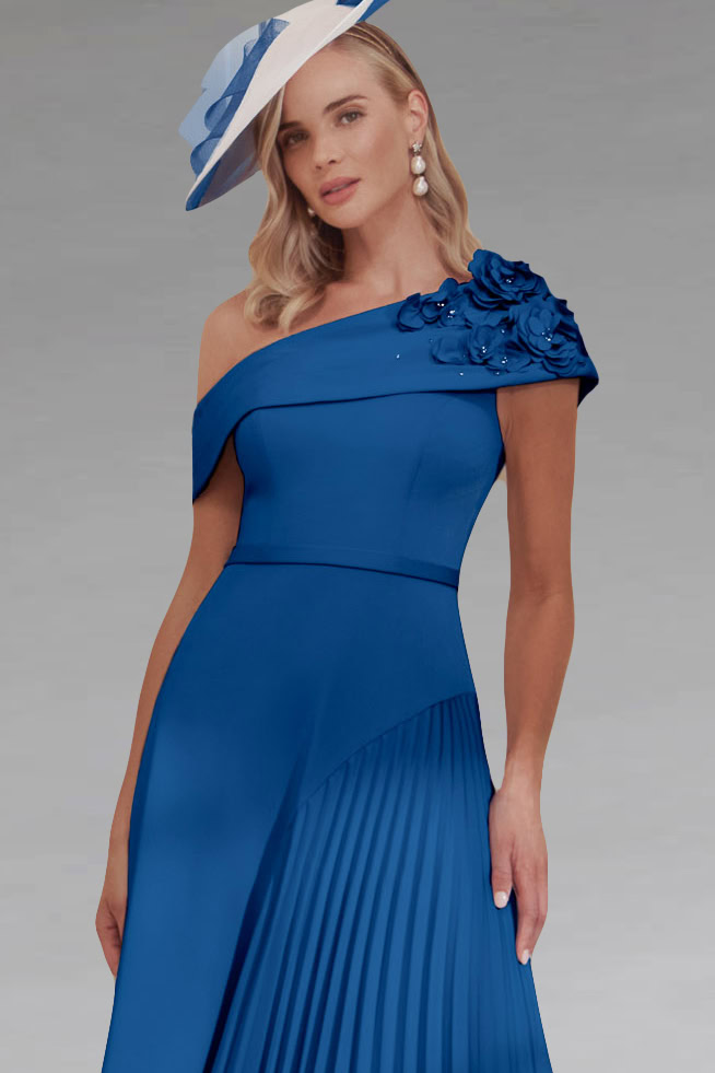 navy blue dress for baby girl Hancock Women Yellow V Neck Pleated Solid Lyocell Linen Look A Line Midi  Formal Dress