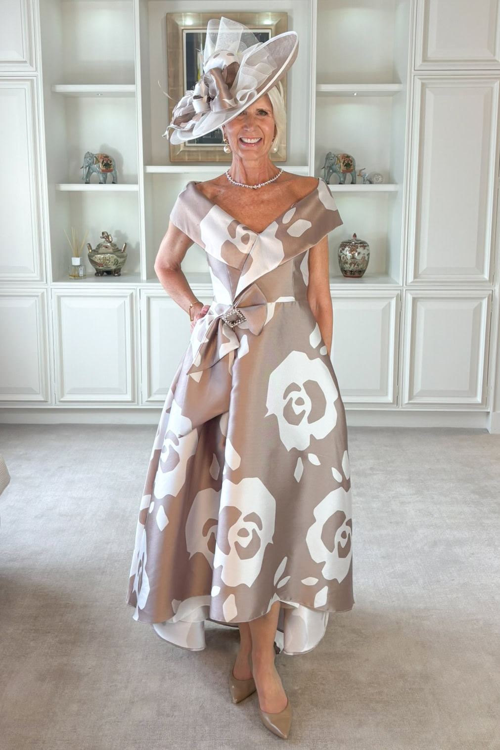 Mid Length Dress With Full Skirt. 5708 - Catherines of Partick