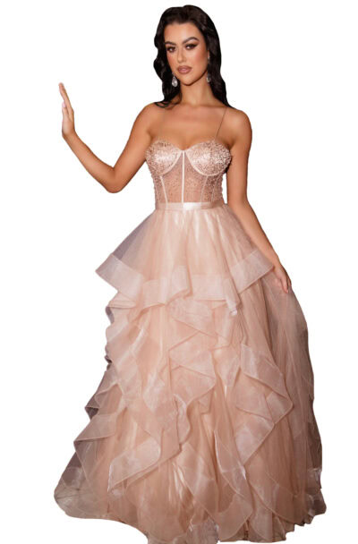 ladies evening dresses size 12 Blush Prom 20403 Size 12 AB White Short Fitted Sequin Cocktail Dress Backless Homecoming Gown main image 0
