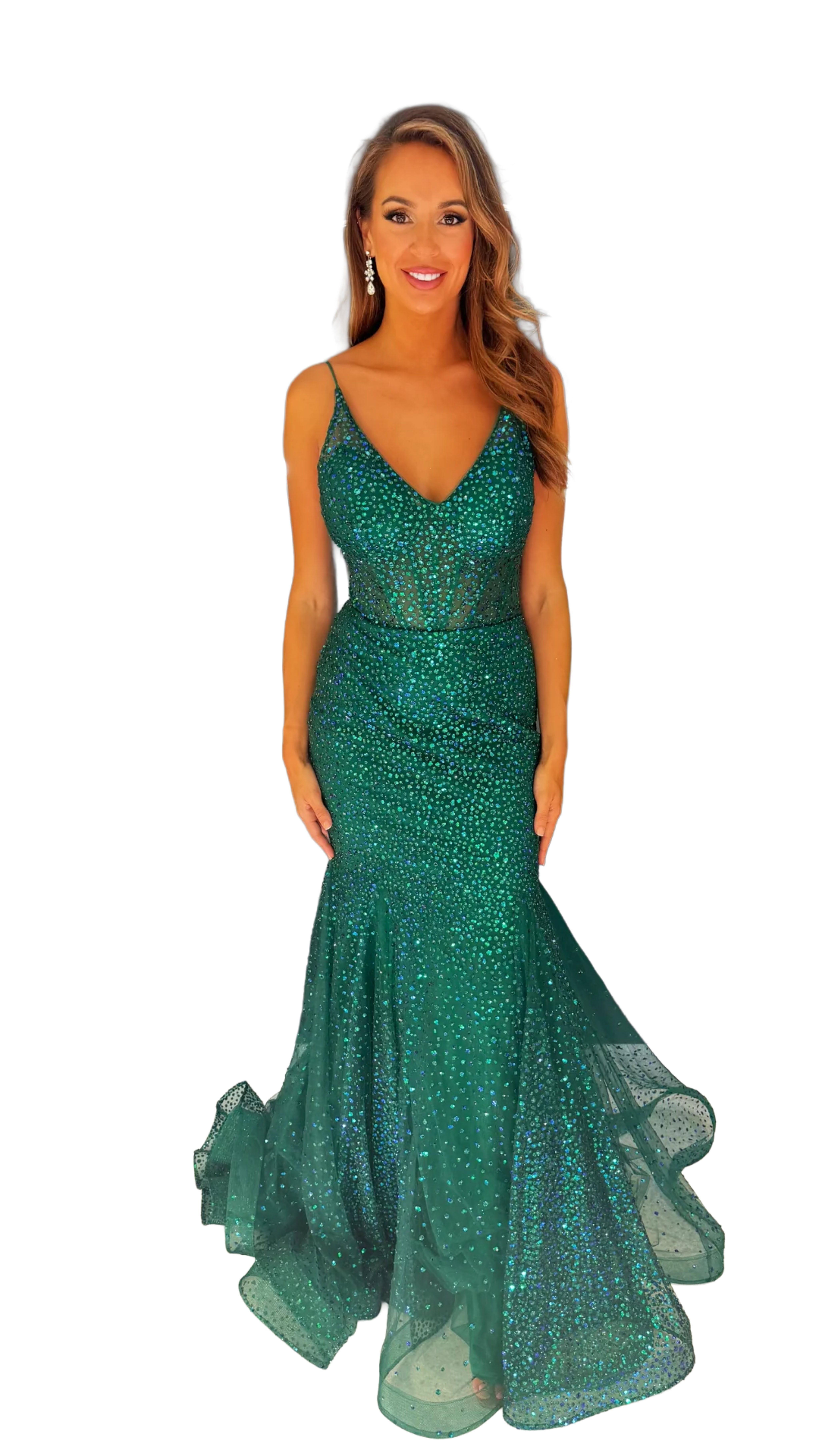 slim fit dress slacks Simple Emerald Green Satin Mermaid Long Evening Prom Dresses, Custom S –  MarryLover main image 0