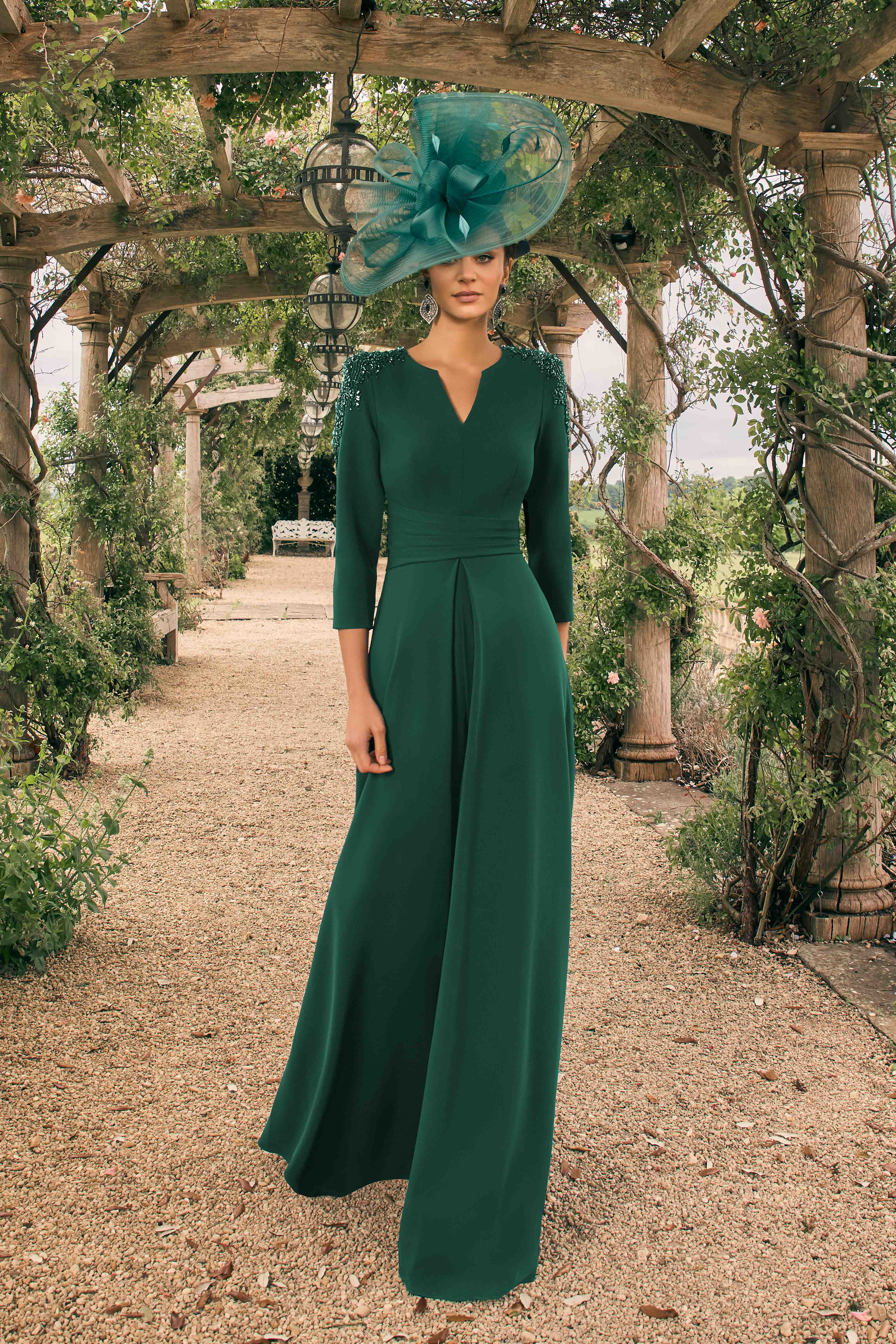 【バレエ】House on the Hill Jumpsuit 70size Wide Leg Jumpsuit With Statement Shoulders. 992708 - Catherines of