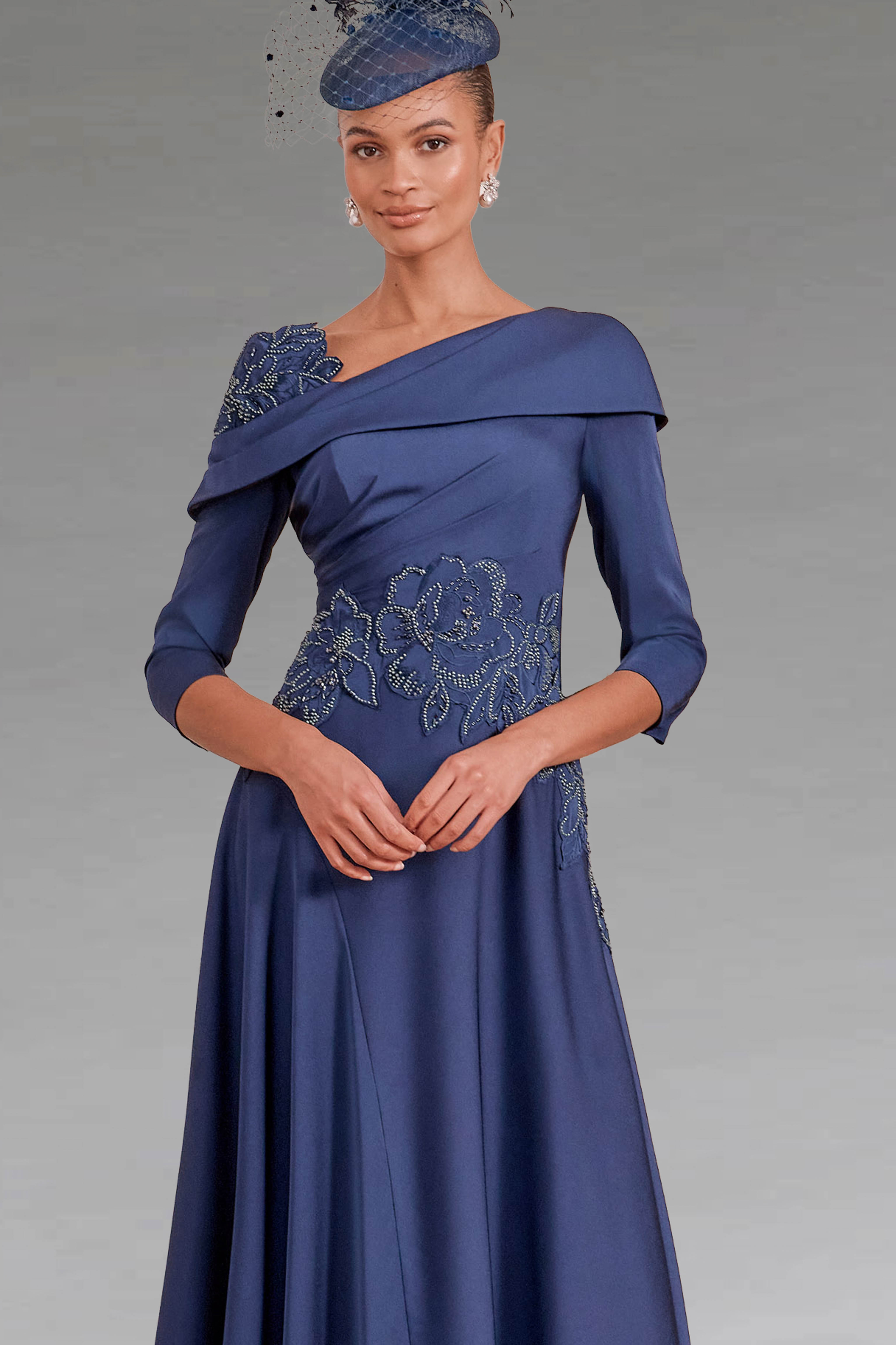 navy blue dress for baby girl A-Line Evening Dress | Women Fashion High Low Midi Dresses main image 0